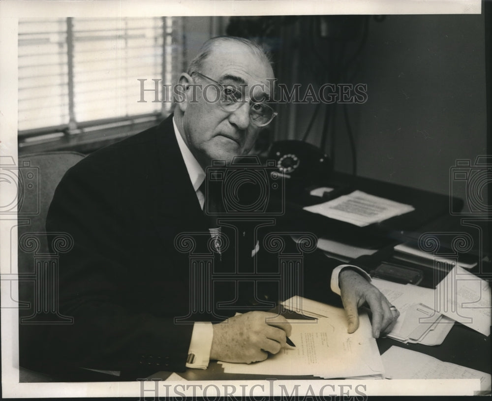 Press Photo Dr.M.E Sadler retired President of American Association of College-Historic Images