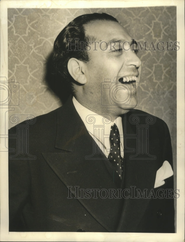 1943 Press Photo Bernardo Ibanez, Head of Chilean Confederation of Workers. - Historic Images
