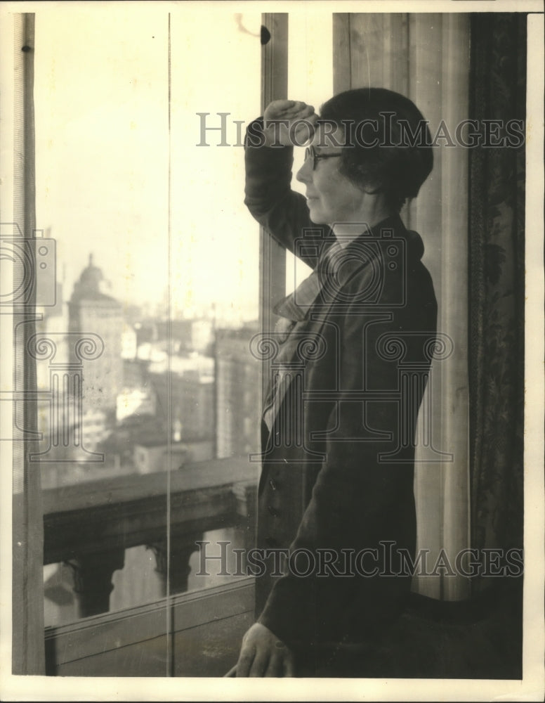 1934 Phyllis Bentley English Novelist to Lecture in San Francisco - Historic Images