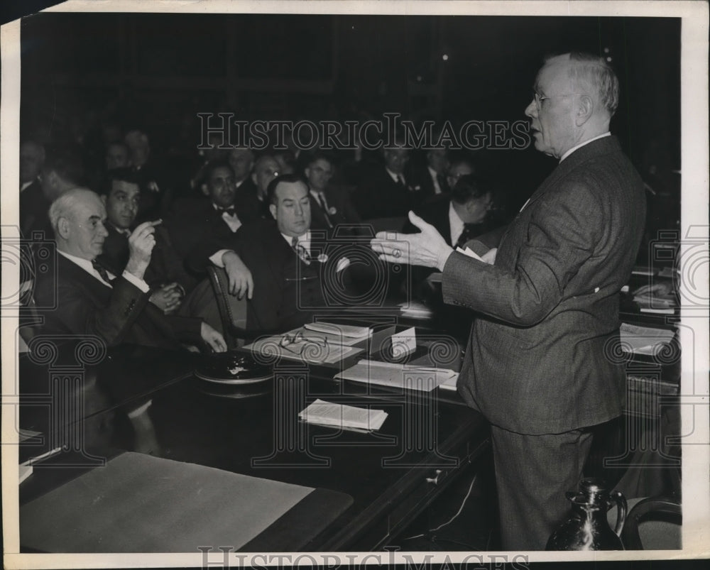 1945 AFL president William Green at Labor Dept conference in DC - Historic Images