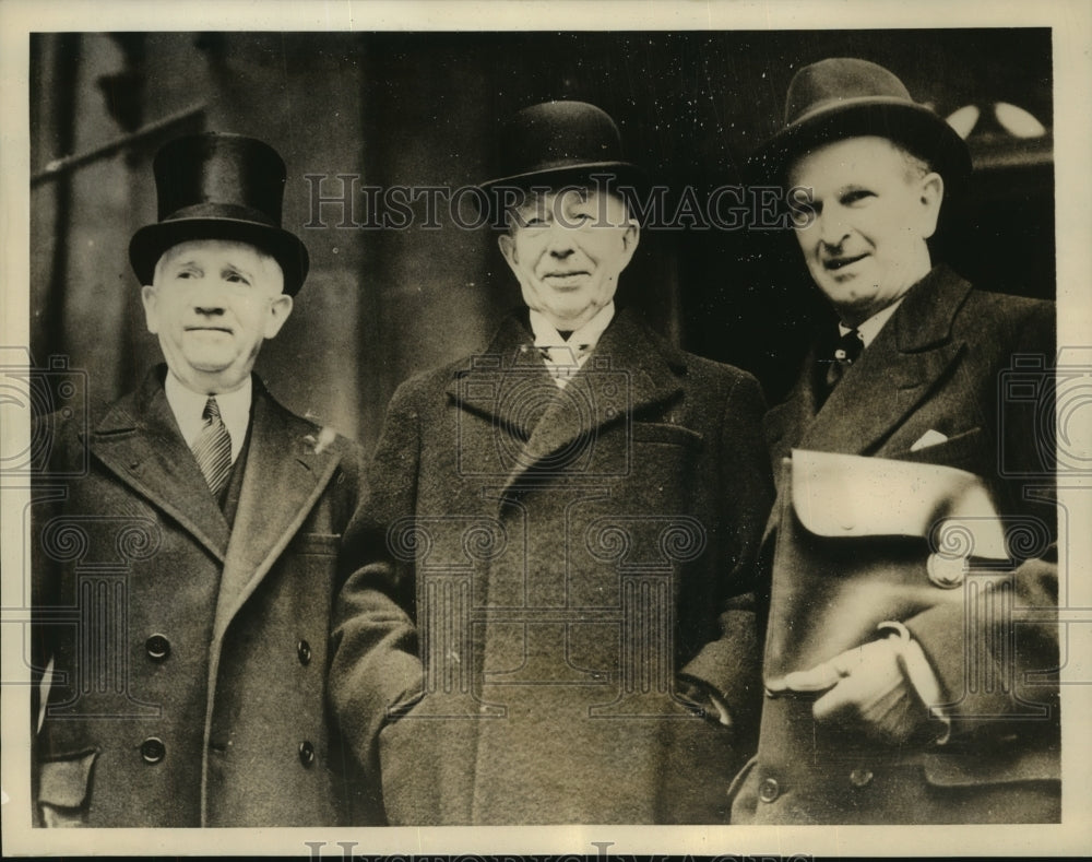 1937 Press Photo Norman Davis with other Ambassadors at International Conference-Historic Images