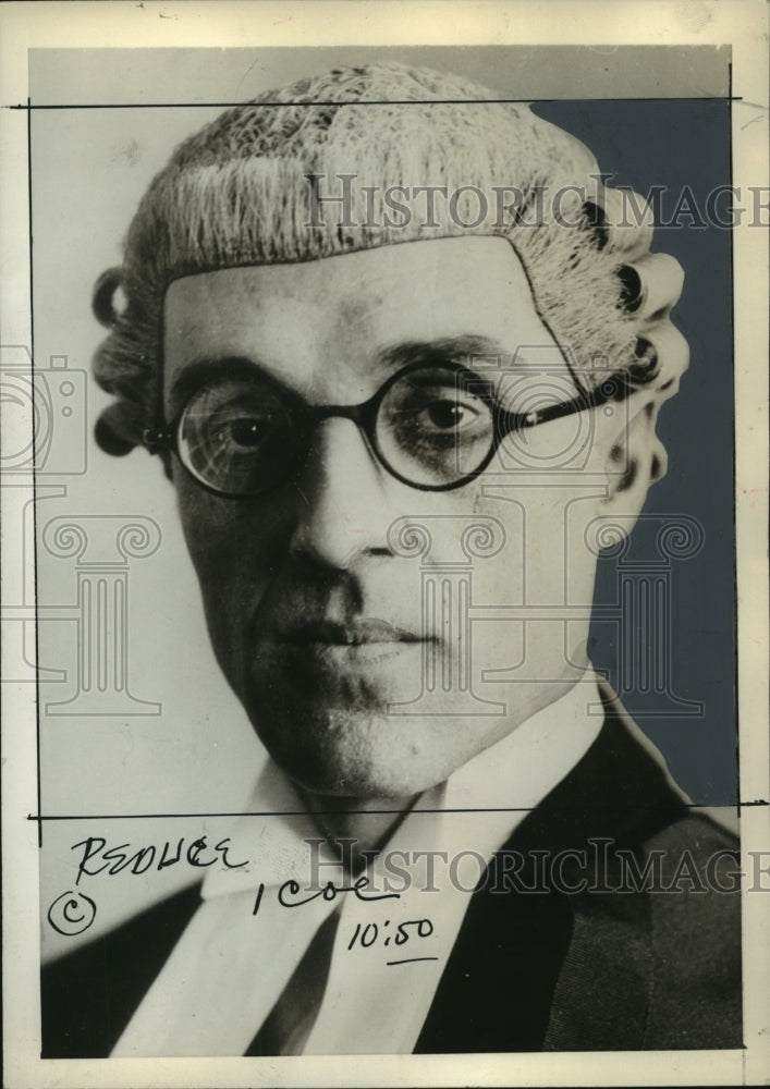 Press Photo Sir Walter Monckton Britain Minister of Defence - Historic Images