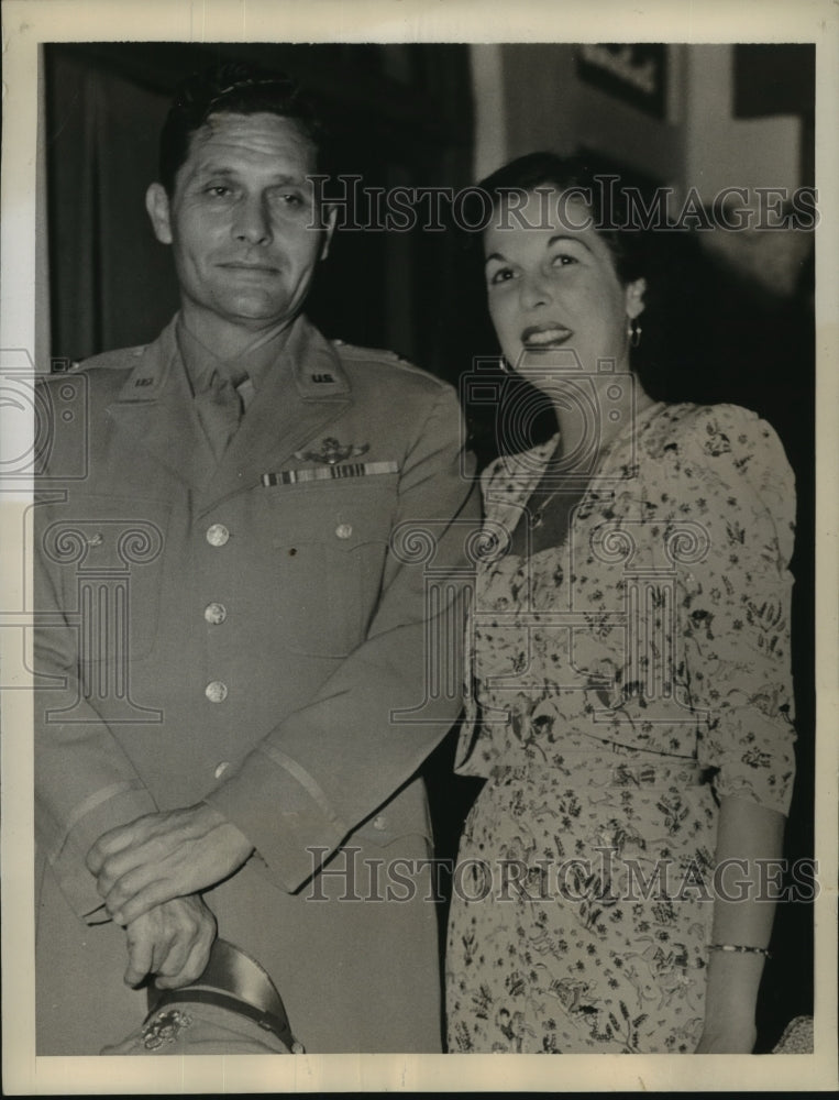 1944 Press Photo Gloria Baker Topping engaged to Brig.General Edward Alexander - Historic Images