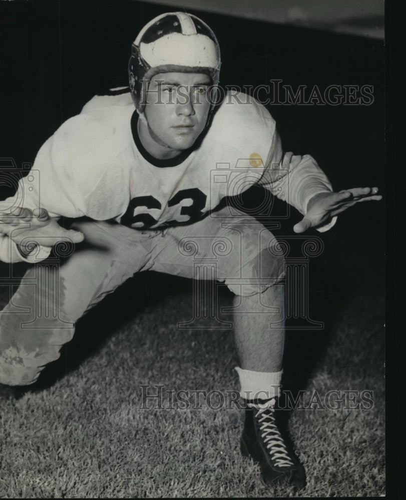 Press Photo Hubert Turley, football player - sba05986-Historic Images