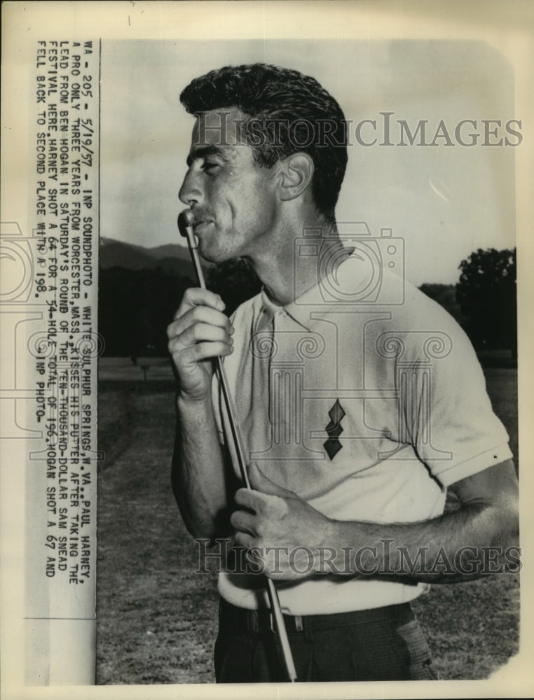1957 Press Photo Paul Harney, golfer wins the Sam Snead Festival - Historic Images