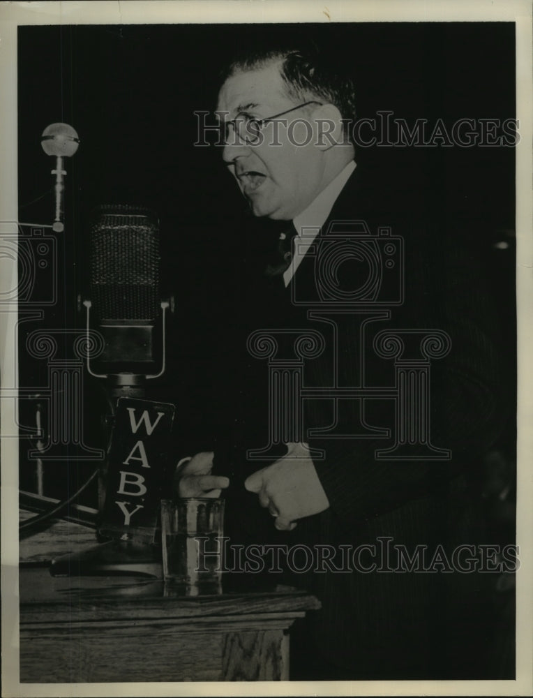 1936 Press Photo William F Bleakley Wins Nomination to Governorship of NY State-Historic Images