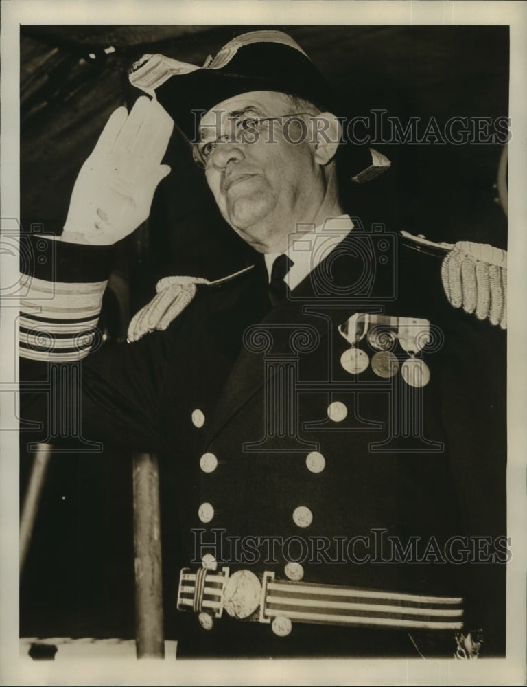 1940 Press Photo Admiral James Otis Richardson, heads the United States Fleet - Historic Images