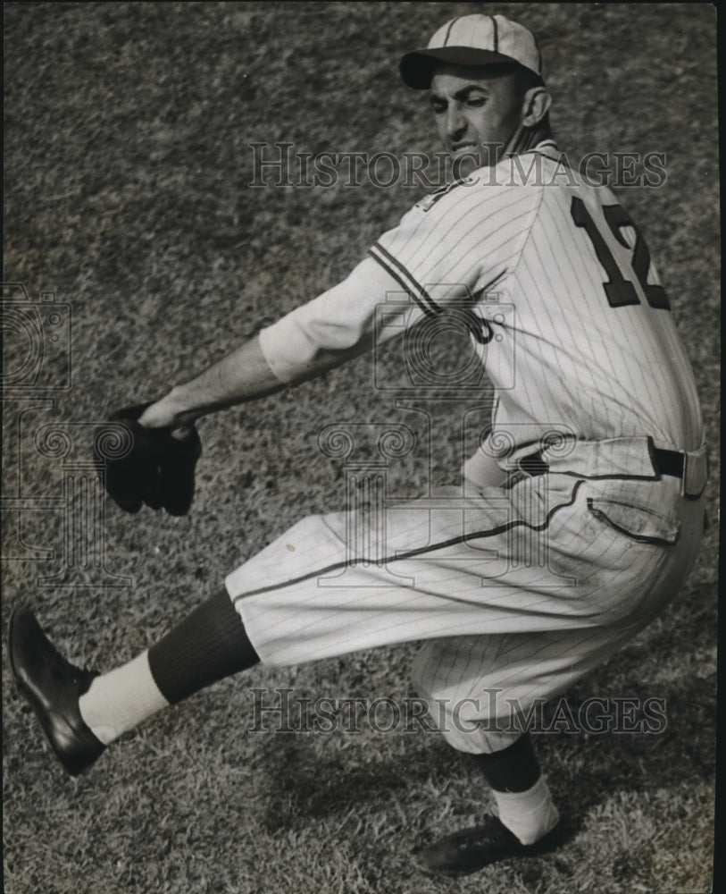 Press Photo minor league pitcher John Yelovic winds up for throw - sba07474-Historic Images
