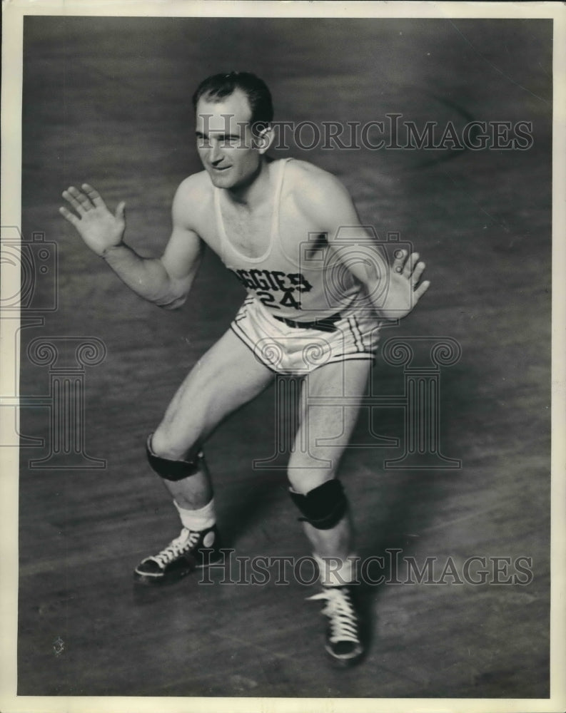 1939 Press Photo J.T. Lang Kurten TX Sophomore Guard of Texas Aggies-Historic Images