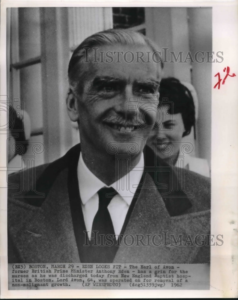 1962 Press Photo Anthony Eden, former British Prime Minister underwent surgery-Historic Images