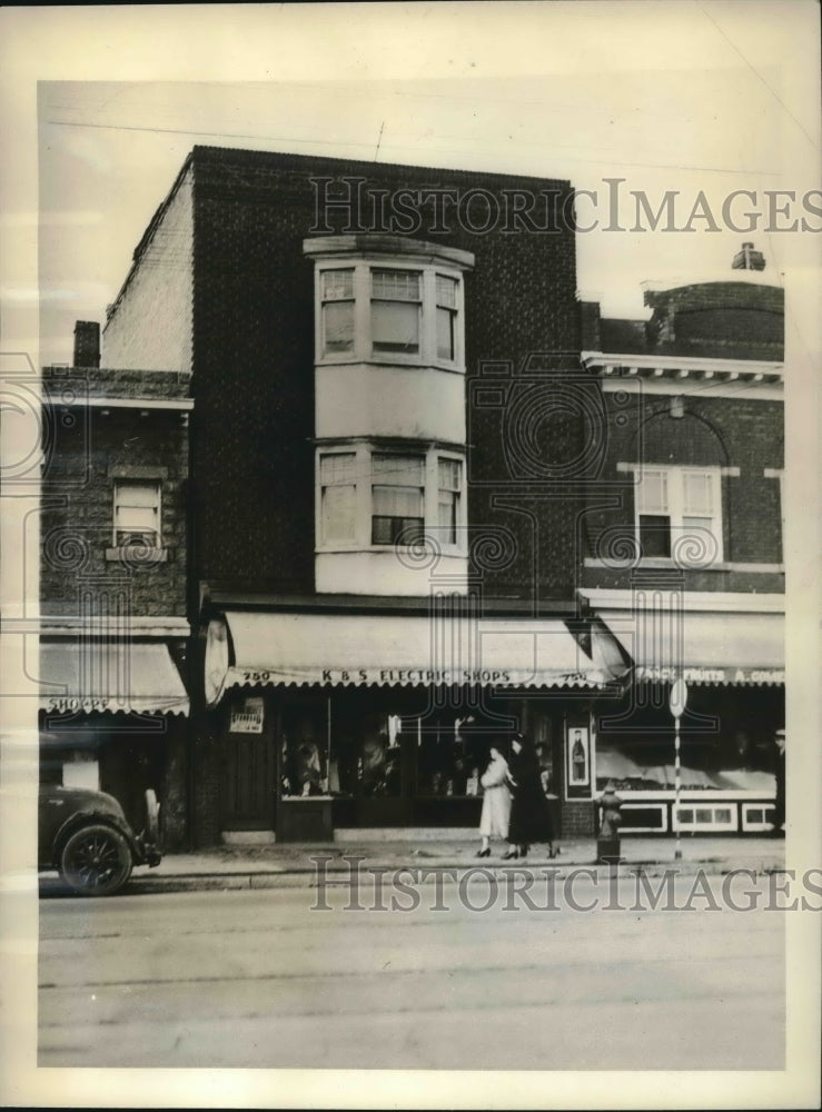 1936 Press Photo exterior of the home of Pauline Clark, Stork Derby winner-Historic Images