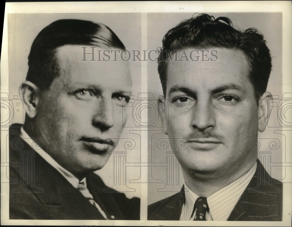 1942 Press Photo Joseph Rucker of Paramount News & Jack Rice of AP - Historic Images