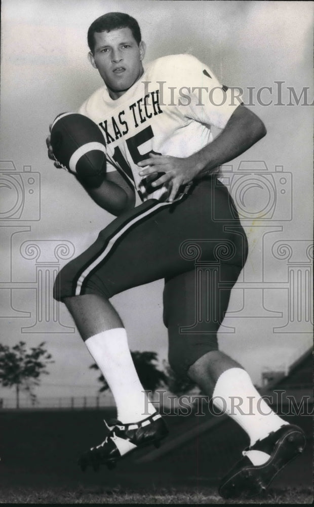 Press Photo Charles Napper, football player from Texas Tech - Historic Images
