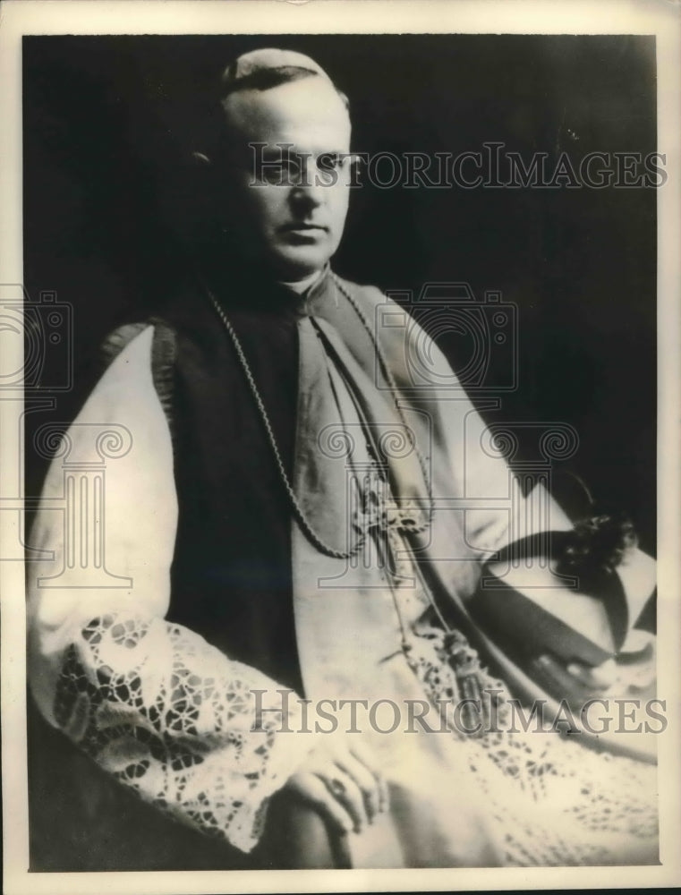 1934 Press Photo Monsignor Dr. Santiago Copello will be elevated as Cardinal-Historic Images