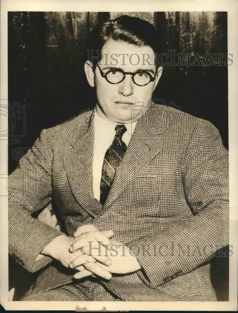 1935 Press Photo Robert B.Bullock witnessed in Lester V.Stone Death-Historic Images