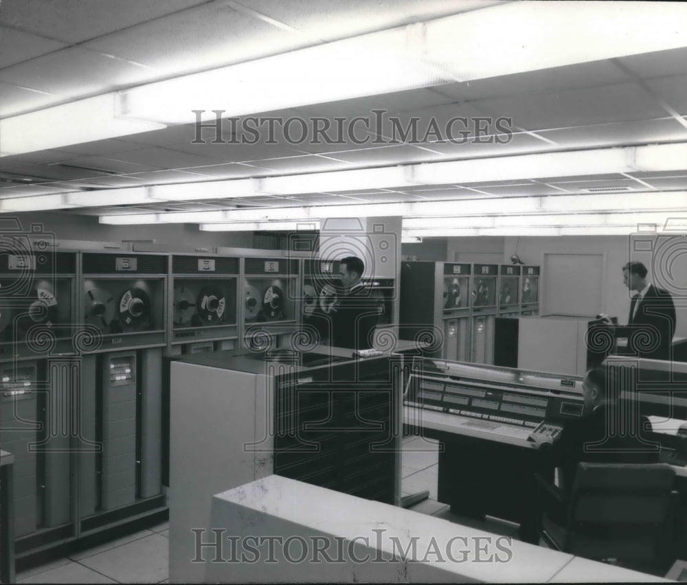 Computers  at Petty Geophysical Engineering Company-Historic Images