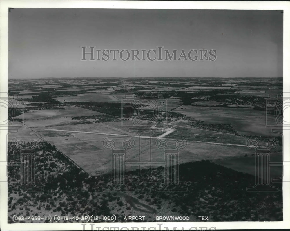 Press Photo Brownwood Texas airport of National Guard at Army base - Historic Images