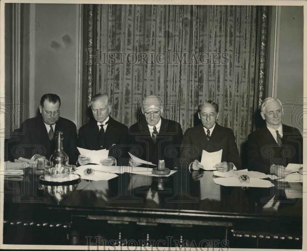 1931 US Senators WR Austin, Elmer Thomas, EB Ryckman, WH King - Historic Images