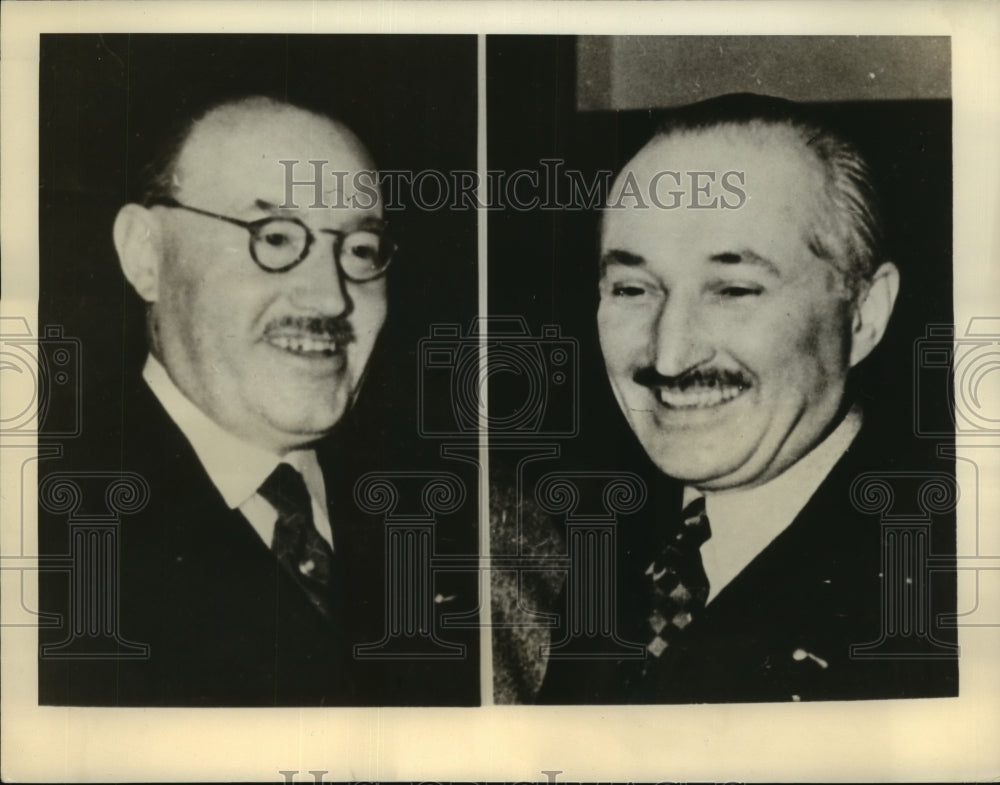 1938 Press Photo Henri Pichot and Jean Goy may lead French Veterans' march - Historic Images