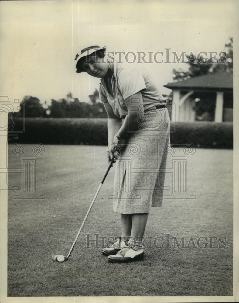 Press Photo Golfer Estelle Lawson Page - Historic Images