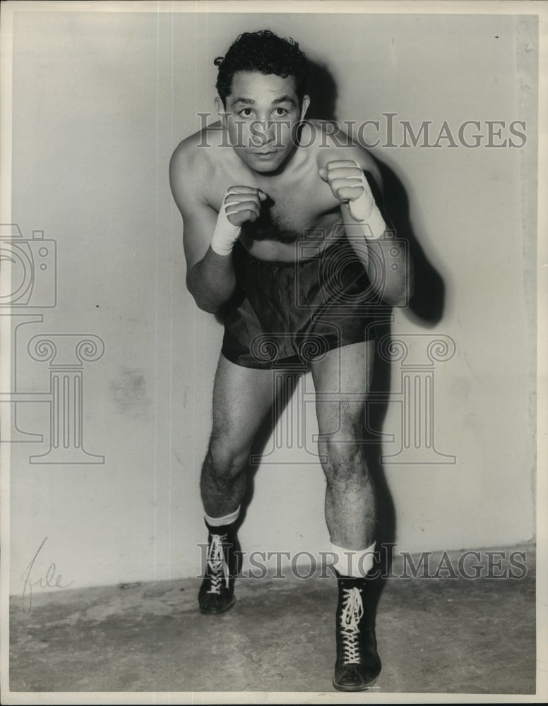 Press Photo Boxer Nick Moran - sba10705 - Historic Images
