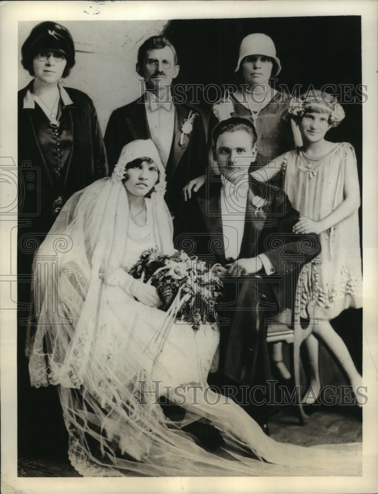 Press Photo Mrs Ethel Gedeon Kudner sister of slain Veronica at her wedding-Historic Images