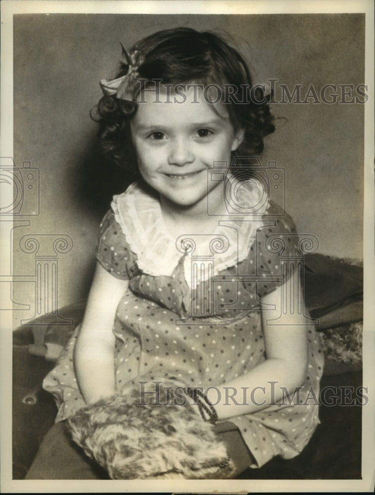 1937 Press Photo Sehila Ann Tomlinson, Daughter of Flyer Tommy Tomlinson-Historic Images