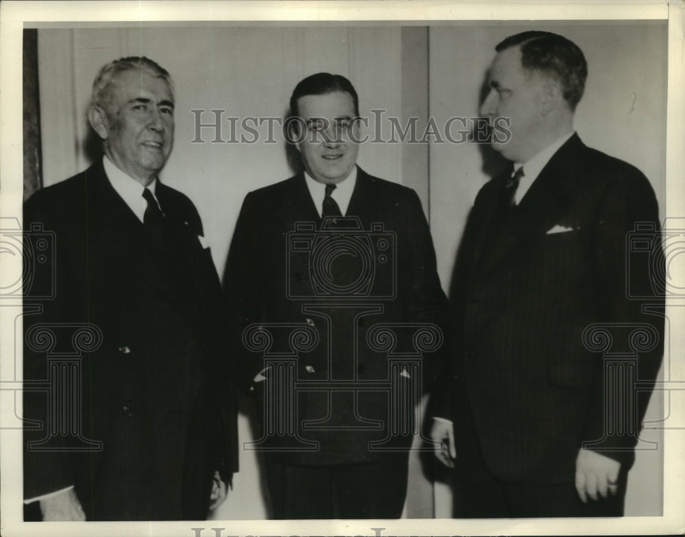 1938 Press Photo Attorney Generals of three states who seek inheritance taxes - Historic Images