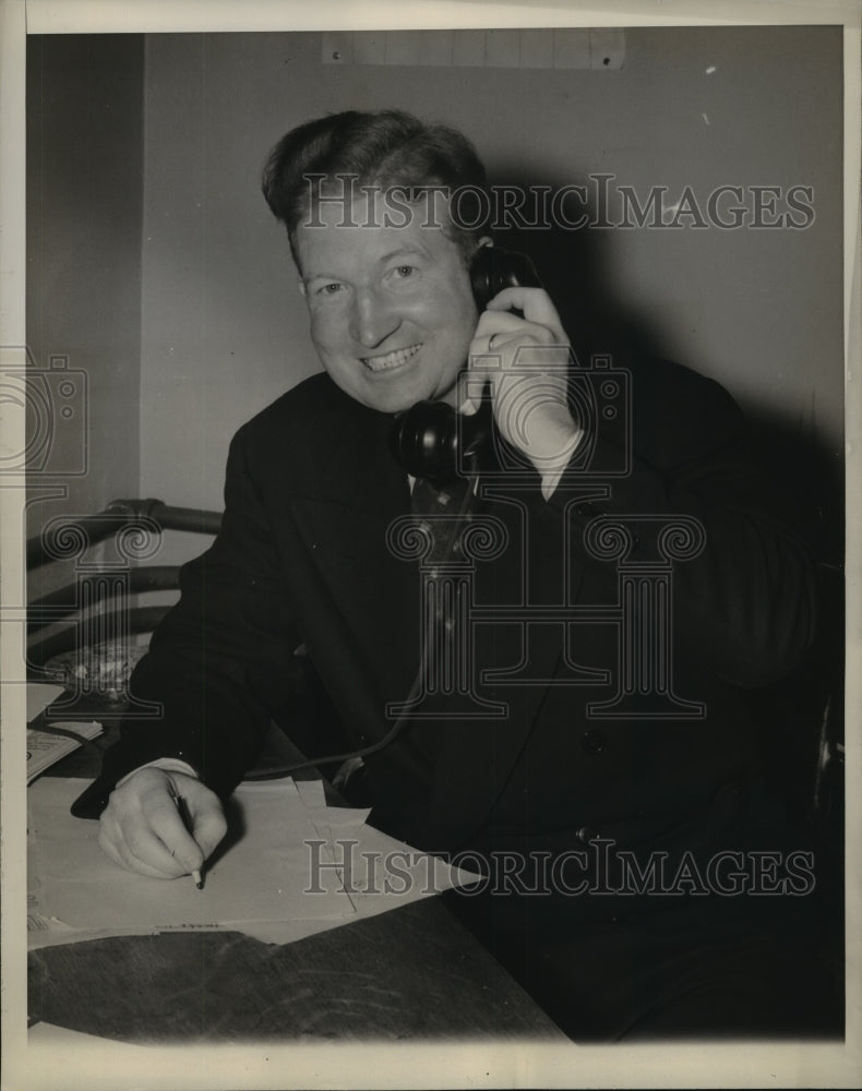 1944 Press Photo Andrew A Pettis to run for Congress as Democrat in Maine-Historic Images