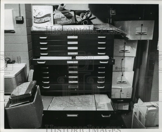 Press Photo Manuscript Storage at Witte Museum - sba11816 – Historic Images