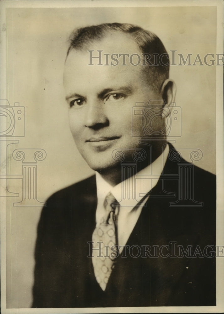 1934 Press Photo Herbert B. Maw Prof. of Univ. of Utah candidate for U.S Senate - Historic Images