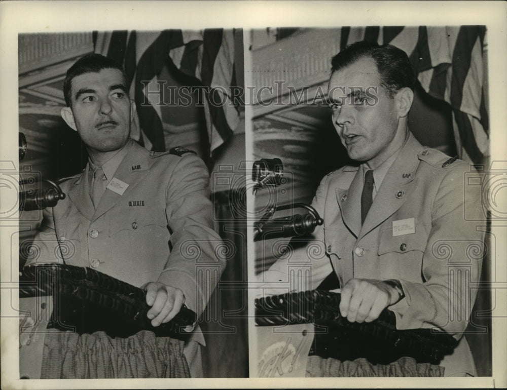 1943 Press Photo AP war correspondents George Tucker &amp; Murlin Spencer in Chicago-Historic Images