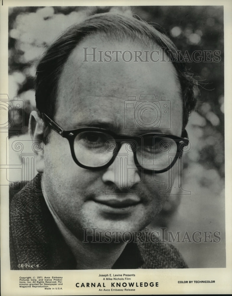 1971 Jules Feiffer writes the movie &quot;Carnal Knowledge&quot; - Historic Images