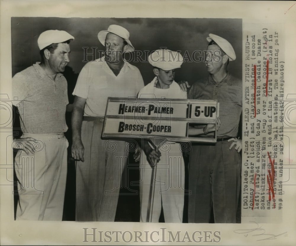 Press Photo Male Golfers at the Averness Best Ball Matches - sba12924-Historic Images