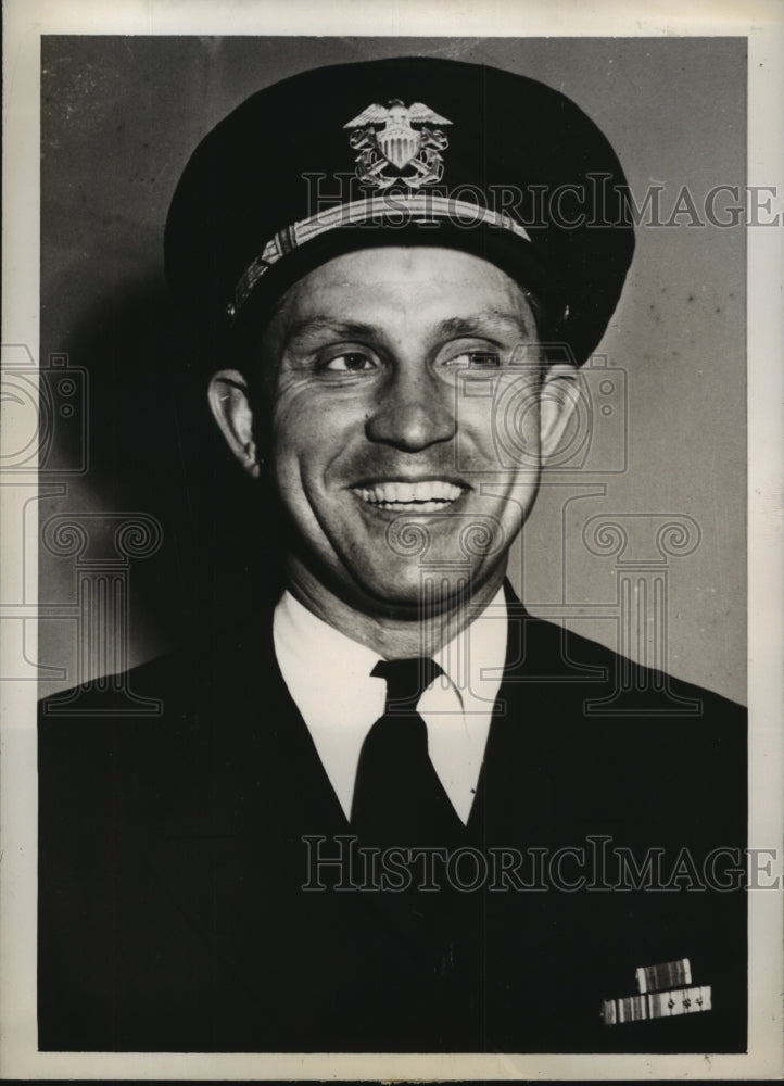 1945 Press Photo U.S Navy Chief Wilfred Weidenbacher charged with Bigamy-Historic Images