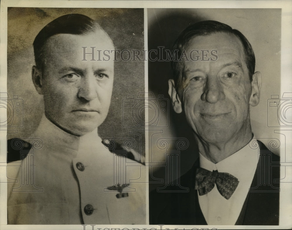 1940 Press Photo Cmdr Forrest P Sherman USN & Lt Gen Stanley D Embick-Historic Images