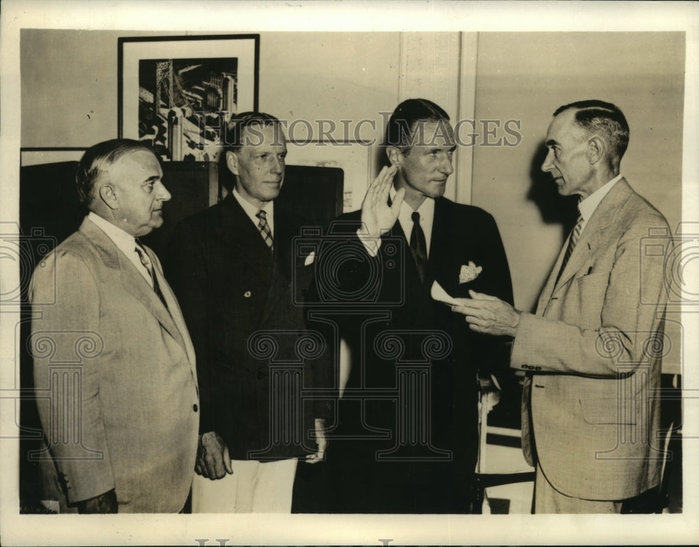 1924 Press Photo Anthony JD Biddle, Sen JF Guffey, Wm Phillip & P Allen-Historic Images