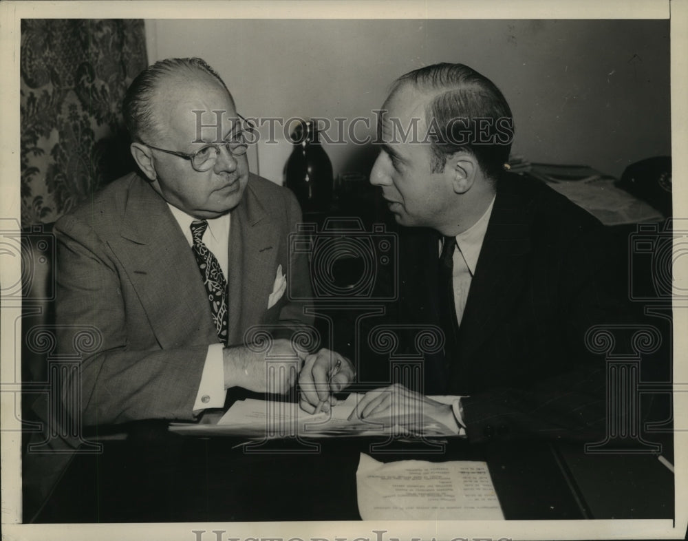 1944 Press Photo James S Kemper & Herbert Brownell Jr chair of GOP committee-Historic Images