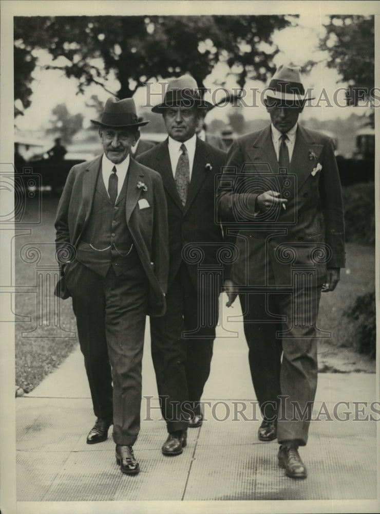 1931 Press Photo Goerge Jameson Carr with his legal counsel - sba15536-Historic Images