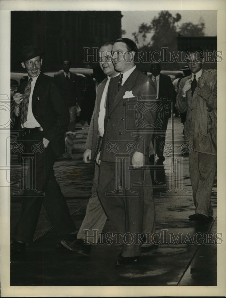 1938 Press Photo J Richard Dixie Davis on trip from prison to the doctor-Historic Images