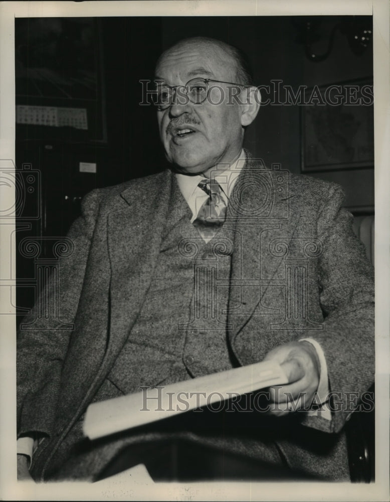 1947 Press Photo Senator Ralph Flanders will work on the housing control problem-Historic Images