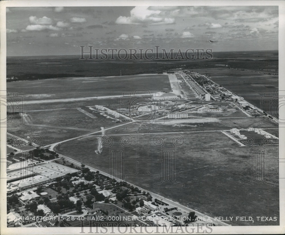Aerial view of construction at Kelly Air Force Base - Historic Images