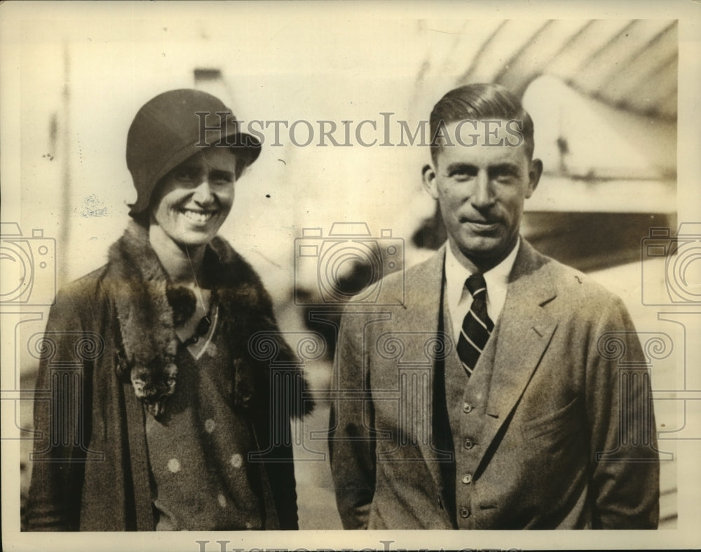 1934 Press Photo Headmaster of Mount Hermon School Dr. Speer with his wife-Historic Images