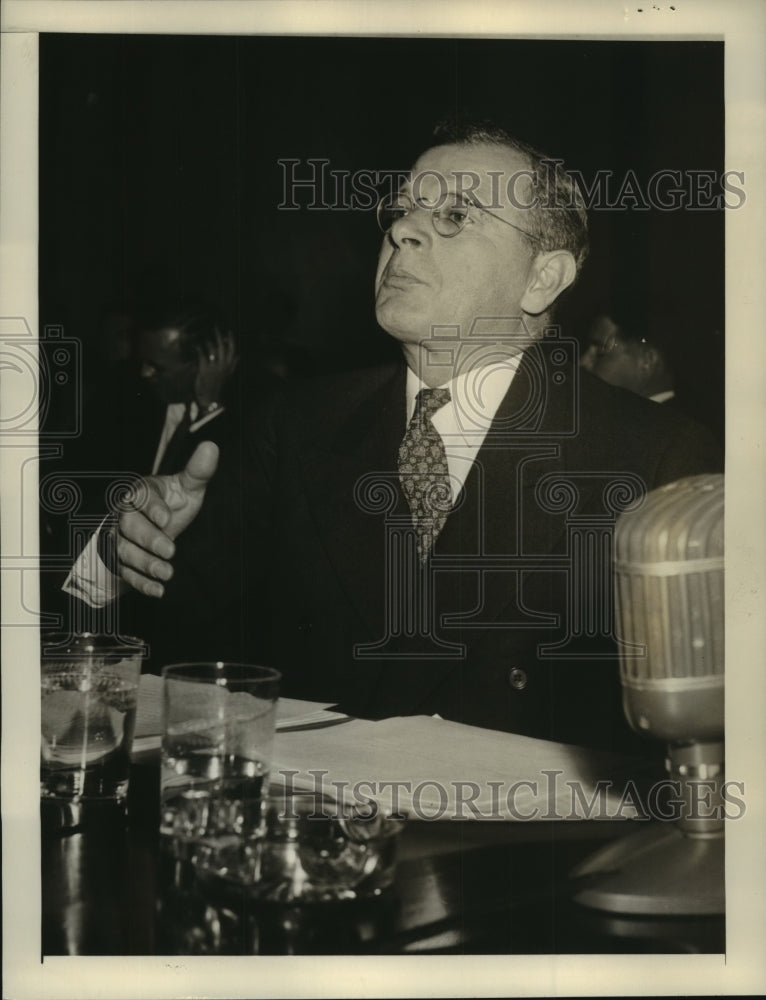 Press Photo Sidney Hillman testifies before the Senate Defense Committee-Historic Images