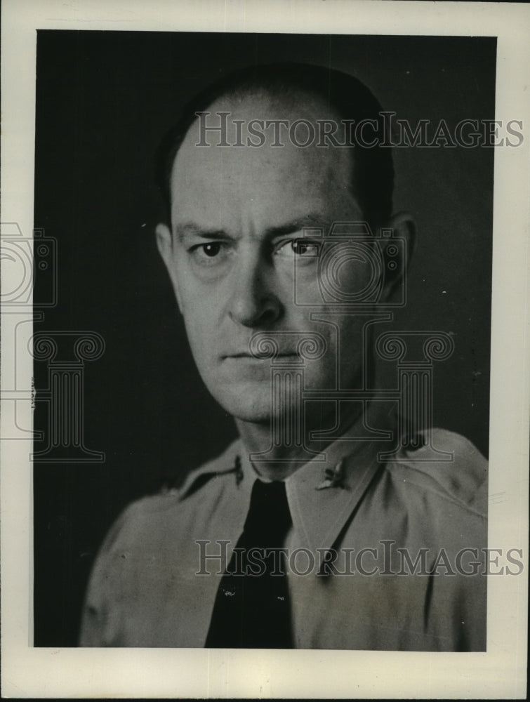 Press Photo Closeup of Colonel Glenn L. Davasher - sba17029-Historic Images