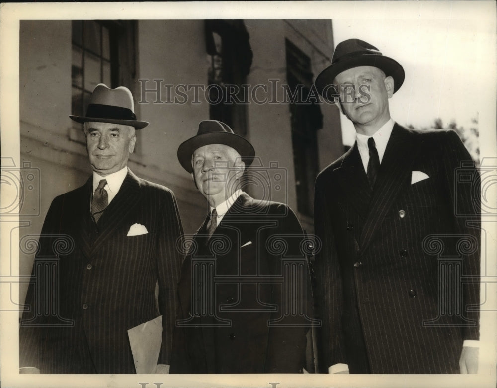 1937 Press Photo American Officials arrive to confer on International issues - Historic Images