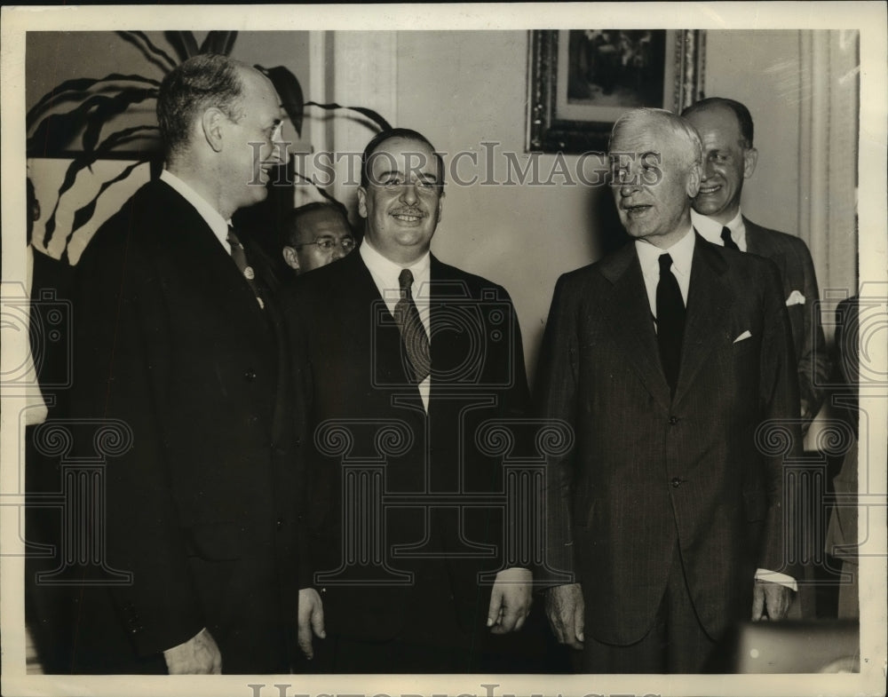 1937 Press Photo American and Brazilian heads at the history making conference-Historic Images