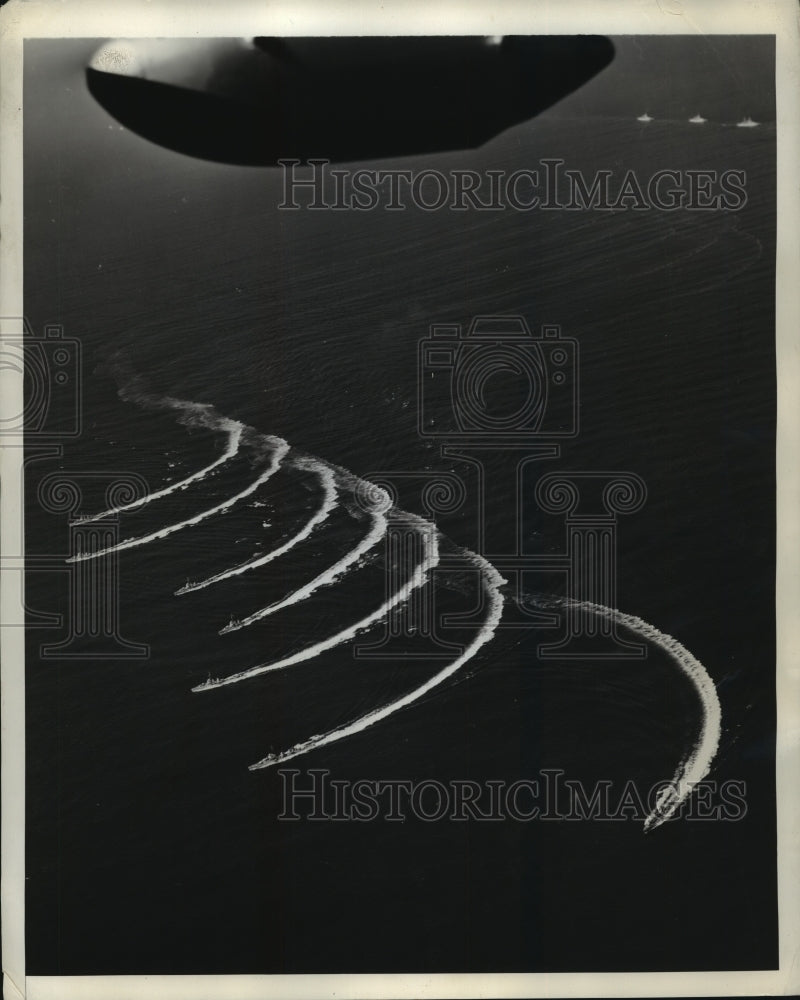 1939 Press Photo Aerial view of tactical Turn of the United States West Pointers-Historic Images