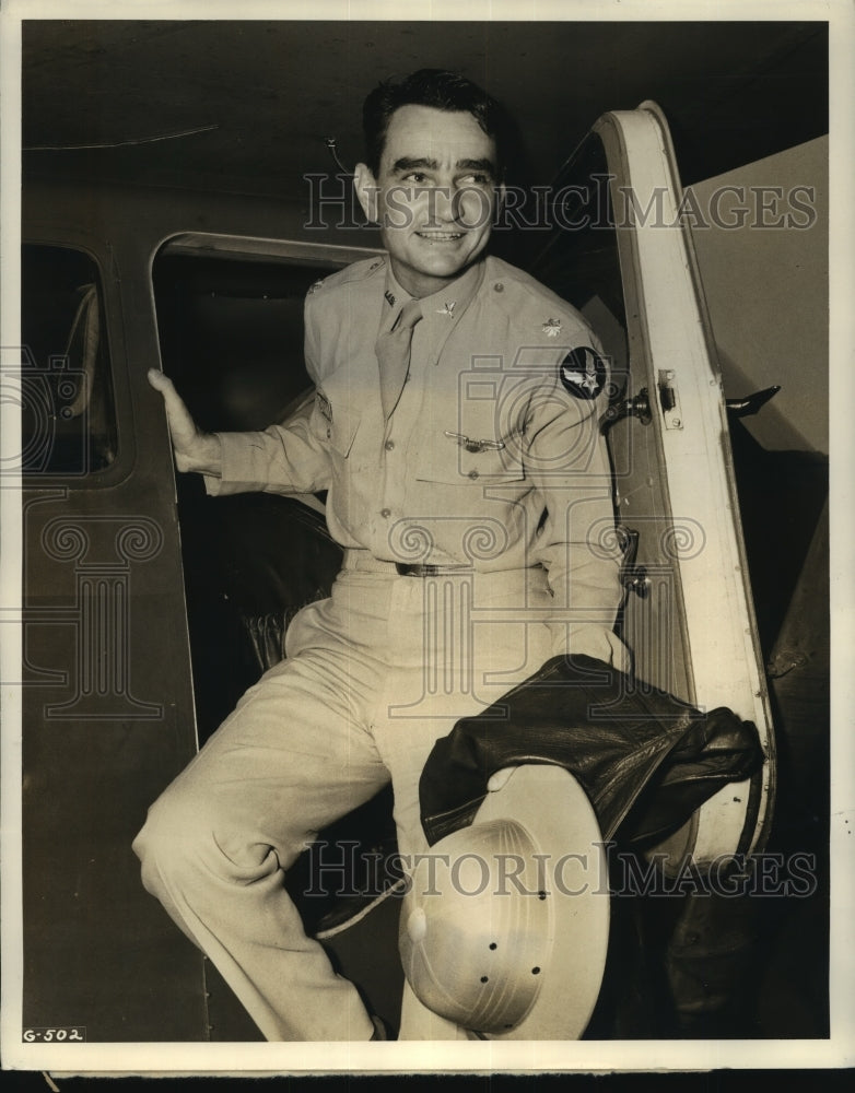 Press Photo Major George S. Brewer Assigned to Training of Third Air Force- Historic Images