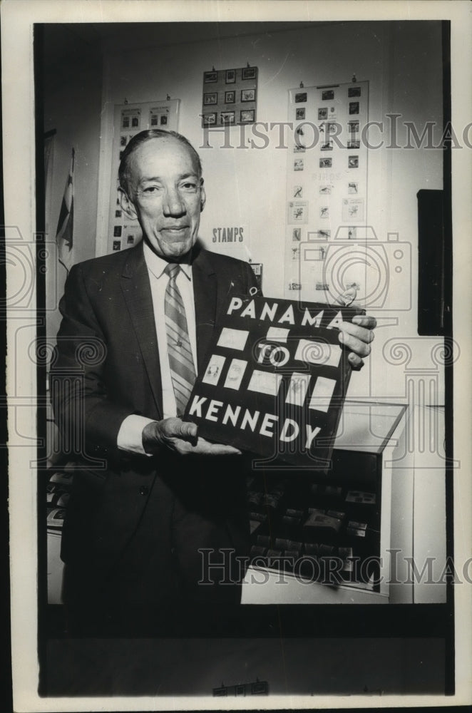  Federico de Alba carries the Panama to Kennedy stamps-Historic Images